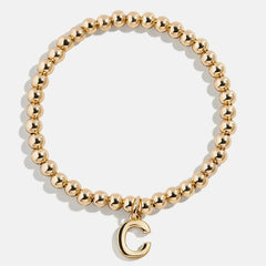 Dangle Charm Initial Pisa Bracelet - Gold