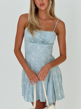 Bluebird Jacquard Mini Dress Blue
