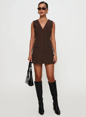 Laire Mini Dress Chocolate