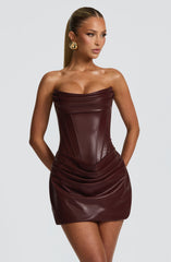 Palmer Mini Dress - Burgundy