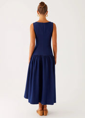Hayes Denim Midi Dress - Indigo