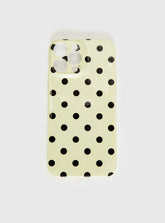 Milda iPhone Case Butter / Brown Polka