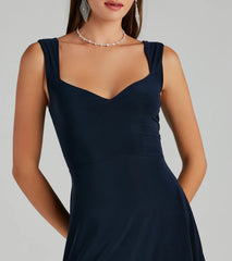 Extra Flare V-Neck Skater Dress