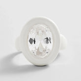 Joy Pop Cubic Zirconia Ring - Clear/White