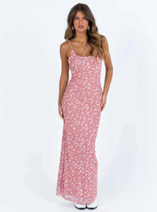 Knox Maxi Dress Pink Floral