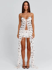 Ashlyne Top Cream Polka Dot