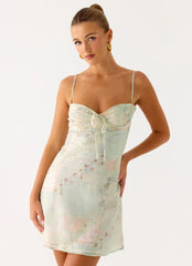 Reflection Mini Dress - Mystic Paisley