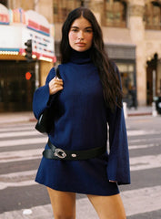 Sonelle Knit Mini Dress Navy