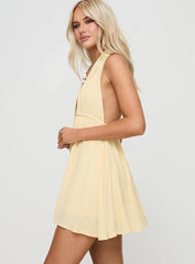 Saddler Mini Dress Lemon