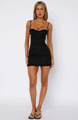 Ride The Wild Mini Dress Black