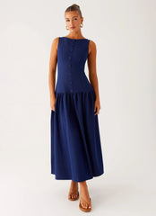 Hayes Denim Midi Dress - Indigo