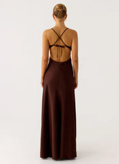 Joanie Maxi Dress - Chocolate